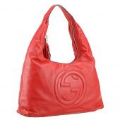 Replica Gucci Soho Large Hobo with Embossed Interlocking G Red