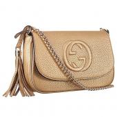 Gucci Soho Leather Shoulder Bag Gold 18926779