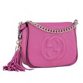 Gucci Soho Mini Shoulder Strap Bag Fuchsia Replica