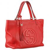 Gucci Soho  Handle Bag Red