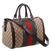 Gucci Vintage Web Medium Boston Bag