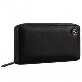 Gucci Wallet With Interlocking G Metal Detail Black