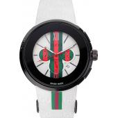 Gucci White Rubber Band White Round Dial 2165-310 Replica