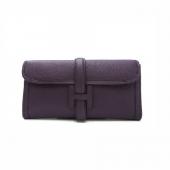 Hermes Clutches 1031 Evening Bag Lambskin Purple Replica