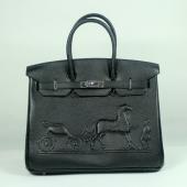 Hermes Birkin 1041 Ladies Handbag Black