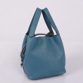 Hermes Picotin 1048 Ladies Handbag Blue Replica