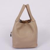 Hermes Picotin 1048 Handbag Lambskin Beige Replica