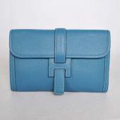 Hermes Clutches 1053 Evening Bag Cow Leather Blue