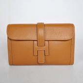 Hermes Clutches 1053 Ladies Cow Leather Coffee Bag