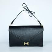 Replica Hermes  bags 18322 Cross Body Bag Cow Leather Black