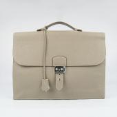 Cheap Cheap Hermes Briefcases 2813 Cow Leather Grey