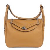 Hermes Lindy 3178 Ladies Lambskin Yellow Bag