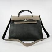 Hermes Herbag 60667 2way Cow Leather Grey