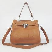 Hermes So Kelly 60668 Ladies Cow Leather Coffee