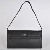 Hermes Kelly 60699 Cow Leather Black Bag Replica