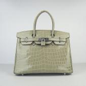 Hermes Birkin 6088 Ladies Crocodile Grey Handbag