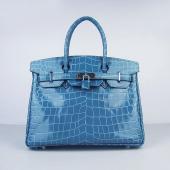 Hermes Birkin 6088 Ladies Handbag Blue