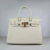 Hermes Birkin 6088 Ladies Cow Leather Beige Handbag