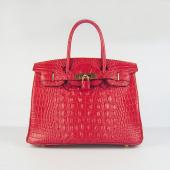 Hermes Birkin 6088 Crocodile Red Handbag Replica