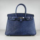 Hermes Birkin 6088 Ladies Handbag Blue HM08377