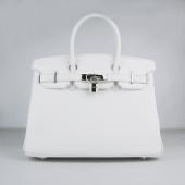 Hermes Birkin 6088 Handbag Cow Leather White