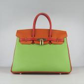 Hermes Birkin 6089 Handbag Orange Replica