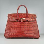 Hermes Birkin 6089 Crocodile Orange Handbag