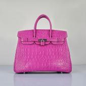 Hermes Birkin 6089 Handbag Crocodile Purple