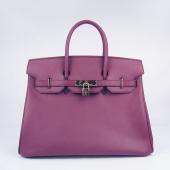 Cheap Hermes Original leather 6089 Ladies Handbag Purple