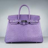 Hermes Birkin 6089 Handbag Purple