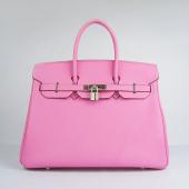 Hermes Original leather 6089 Handbag Lambskin Pink