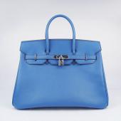 Cheap Hermes Original leather 6089 Ladies Blue