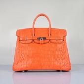 Hermes Birkin 6089 Ladies Crocodile Orange Replica