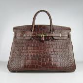 Hermes Birkin 6099 Ladies Handbag Brown