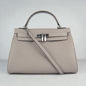 Hermes Kelly 6108 2way Grey Handbag