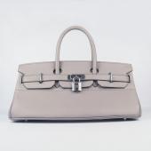 Hermes Birkin 6109 Ladies Cow Leather Grey HM07340