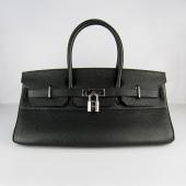 Hermes Birkin 6109 Ladies Handbag Black HM08500