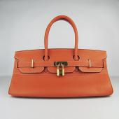 Hermes Birkin 6109 Ladies Handbag Orange Replica HM03458