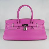 Hermes Birkin 6109 Handbag Cow Leather Purple