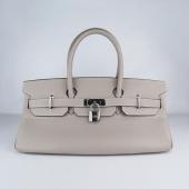 Hermes Birkin 6109 Ladies Cow Leather Grey Handbag Replica