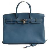 Hermes Birkin 61642 Ladies Handbag Blue