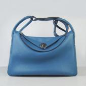 Hermes Lindy 6208 Ladies Cross Body Bag Blue HM09146