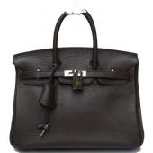 Cheap Hermes Birkin 62625 Cow Leather Brown Handbag