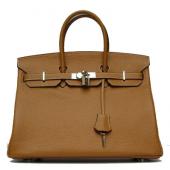 Hermes Birkin 62640 Ladies Handbag Coffee