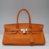 Hermes Birkin 62642 Ladies Handbag Orange Replica