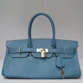 Hermes Birkin 62642 Cow Leather Blue