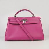 Hermes Kelly 6308 2way Cow Leather Pink Bag