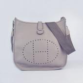 Hermes Evelyne 6309 Ladies Cow Leather Grey Handbag