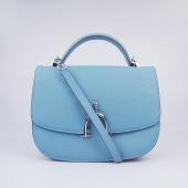 Hermes Stirrup bag 8088 2way Lambskin Blue Replica