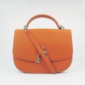 Hermes Stirrup bag 8088 2way Cow Leather Orange Replica